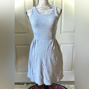 Anthropologie Lilka Gray Sleeveless Dress with Pockets, XS